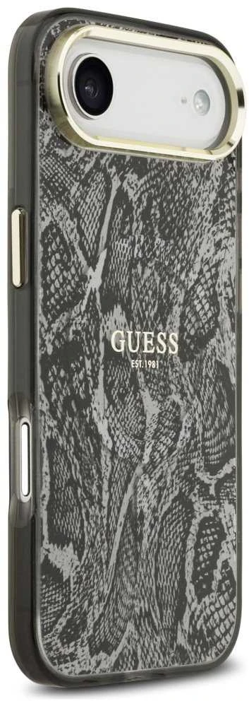 Guess Python Pattern MagSafe dėklas skirtas Apple iPhone Air juodos spalvos