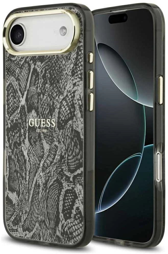 Guess Python Pattern MagSafe dėklas skirtas Apple iPhone Air juodos spalvos