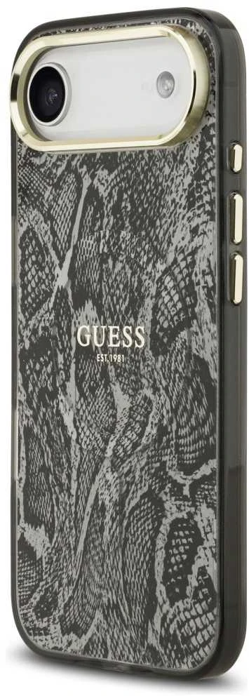 Guess Python Pattern MagSafe dėklas skirtas Apple iPhone Air juodos spalvos