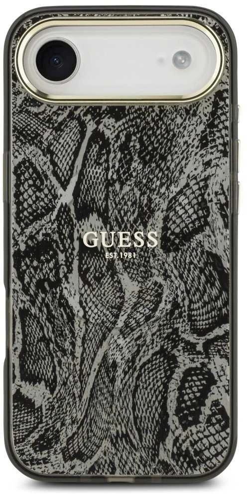 Guess Python Pattern MagSafe dėklas skirtas Apple iPhone Air juodos spalvos