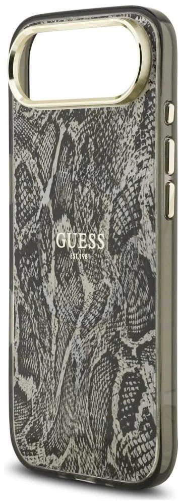 Guess Python Pattern MagSafe dėklas skirtas Apple iPhone Air juodos spalvos