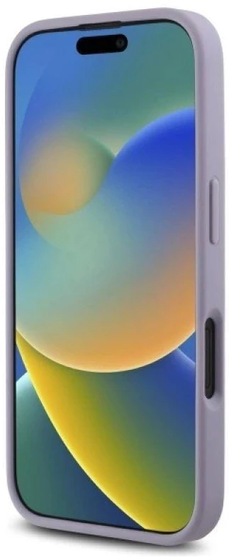Guess GUHCP16SPSQSQSU Apple iPhone 16 6.1″ light violetinės spalvos kietas dėklas Quiled Metal Logo