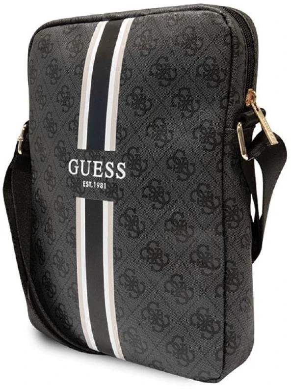 „Guess“ krepšys planšetiniam kompiuteriui 10 GUTB10P4RPSK juodas „4G Stripes“ planšetinio kompiuterio krepšys