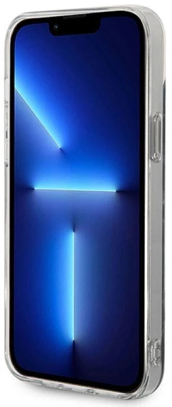 Rinkinys Guess GUBPP14SHMEACSK Case+ Charger iPhone 14 6,1" juodas/juodas kietas dėklas Marble MagSafe