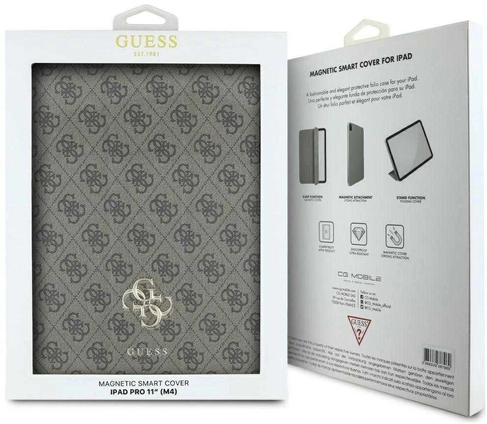 Guess GUFC11PM24PS4SGW Apple iPad Pro 11″ 2024 rudos spalvos Magnetic 4G Big Logo