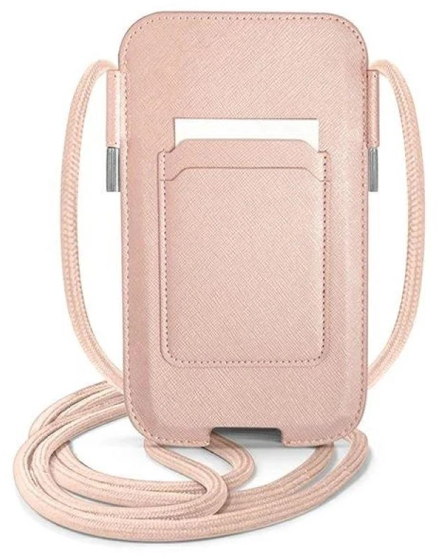 Dėklas GUESS GUPHMPSASBPI BAG 6.1 "Rožinis/Rožinis SAFFIANO STRAP