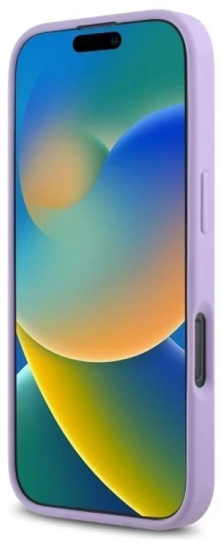 Guess GUHMP16LPSAHMCU Apple iPhone 16 Pro 6.3″ violetinės spalvos kietas dėklas Saffiano MagSafe