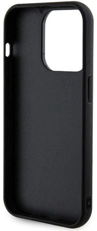 Guess GUHCP13LPSFDGSK Apple iPhone 13 Pro / 13 6.1″ juodos spalvos kietas dėklas Sequin Script Metal