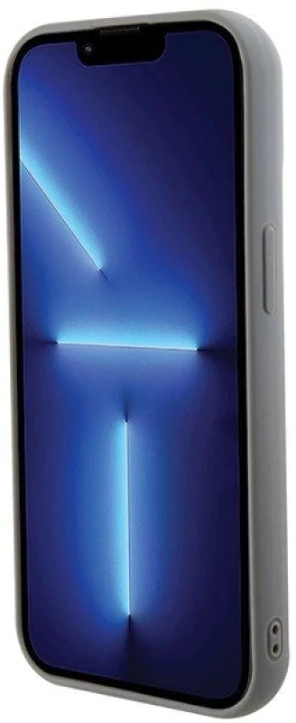 Guess GUHCP15SPSFDGSS Apple iPhone 15 / 14 / 13 6.1″ sidabrinis kietas dėklas Sequin Script Metal