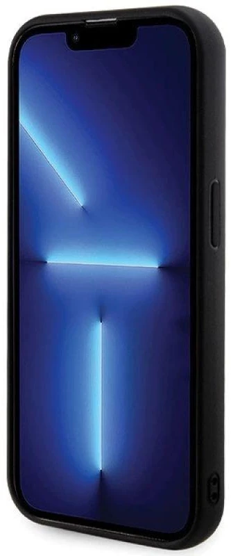 Guess GUHCP13LPSFDGSK Apple iPhone 13 Pro / 13 6.1″ juodos spalvos kietas dėklas Sequin Script Metal