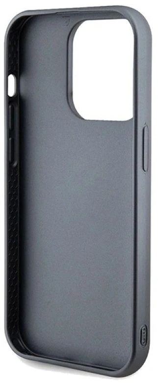Guess GUHCP14XPSFDGSS Apple iPhone 14 Pro Max 6.7″ sidabrinis kietas dėklas Sequin Script Metal