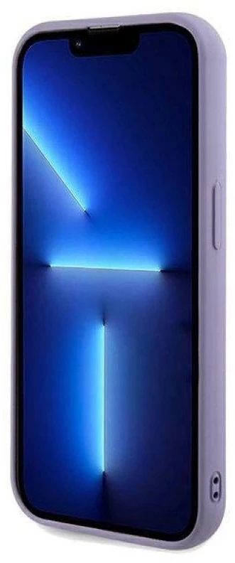 Guess GUHCP13LPSFDGSU Apple iPhone 13 Pro /13 6.1″ violetinės spalvos kietas dėklas Sequin Script Metal