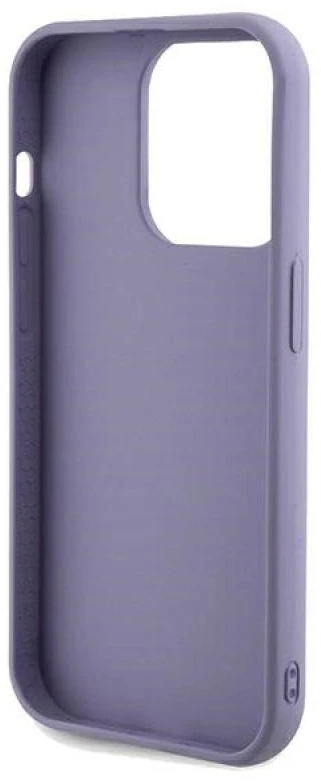 Guess GUHCP13LPSFDGSU Apple iPhone 13 Pro /13 6.1″ violetinės spalvos kietas dėklas Sequin Script Metal