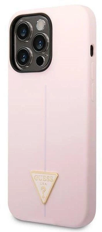 Dėklas Guess Silicone Triangle iPhone 14 Pro 6.1" Case - Violetinė