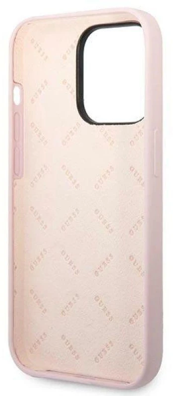 Dėklas Guess Silicone Triangle iPhone 14 Pro 6.1" Case - Violetinė