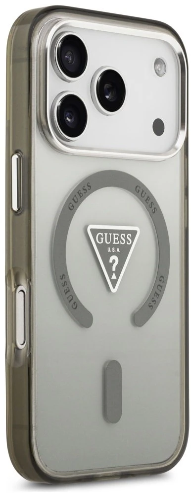 „Guess IML“ gradiento trikampio logotipo „MagSafe“ dėklas, skirtas „iPhone 17 Pro“ - Žalias