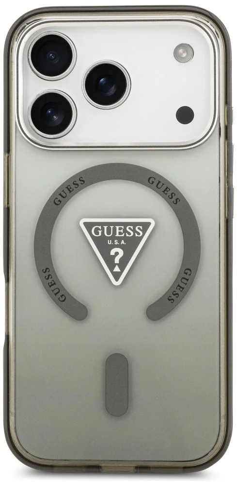 „Guess IML“ gradiento trikampio logotipo „MagSafe“ dėklas, skirtas „iPhone 17 Pro“ - Žalias