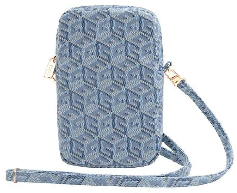Guess rankinė GUWBZPGCSPGB mėlynas Zip GCube Bottom Stripe