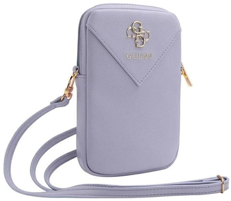 Guess Handbag GUWBZPGSTEGU violetinė Zip Triangle 4G