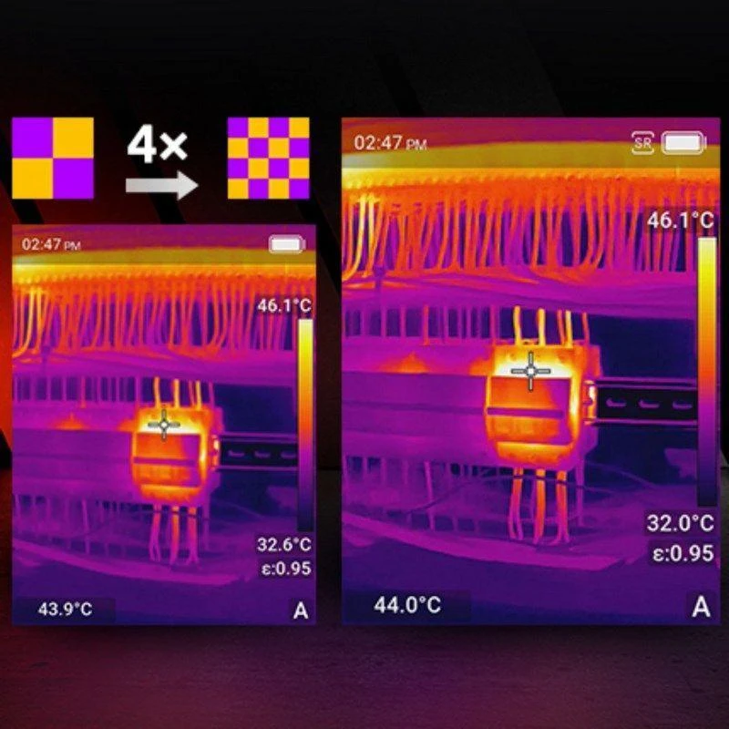 Guide Sensmart E3 thermal imaging camera Graphite 256 x 192 pikselių Built-in display LCD 640 x 480 pikselių