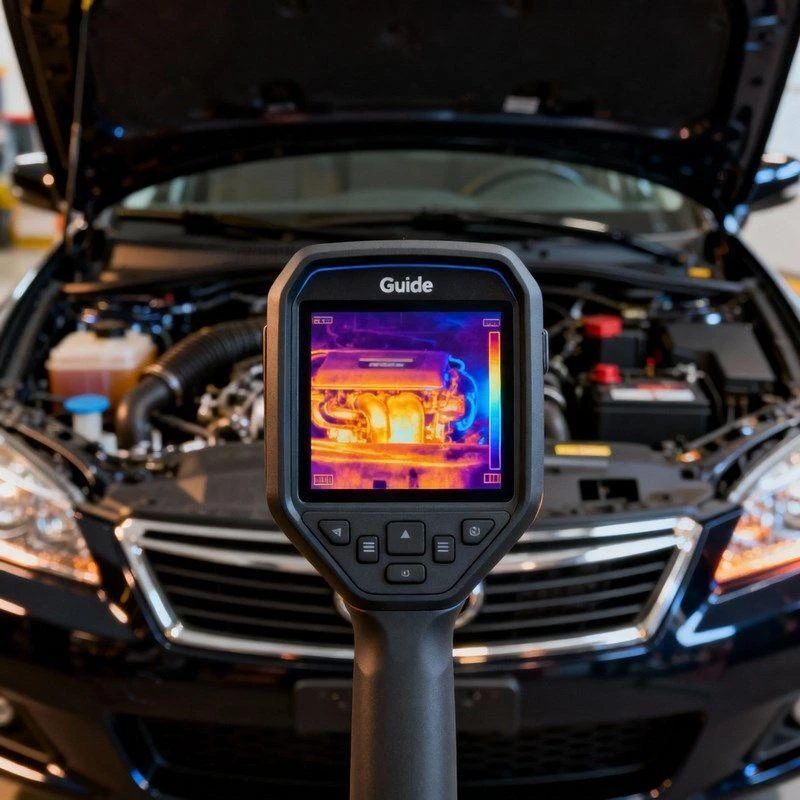 Guide Sensmart E3 thermal imaging camera Graphite 256 x 192 pikselių Built-in display LCD 640 x 480 pikselių