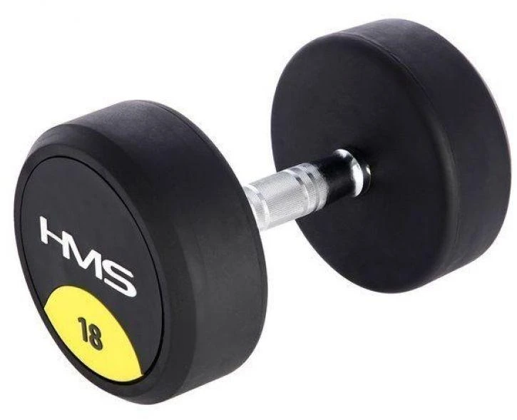 Guminis hantelis HMS HG Pro - 18 kg