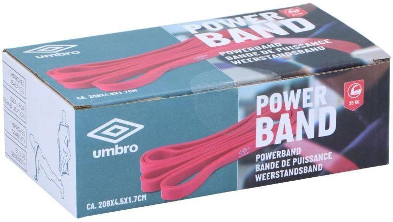 GUMINĖ JĖGOS JUOSTA PASIPRIEŠINIMO JUOSTA 25KG UMBRO