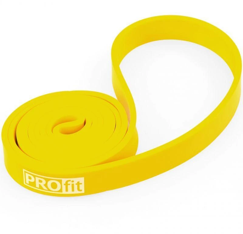 GUMINĖ JUOSTA PROFIT POWER BAND GELTONA 208x0.45x2.2 cm /SL2607