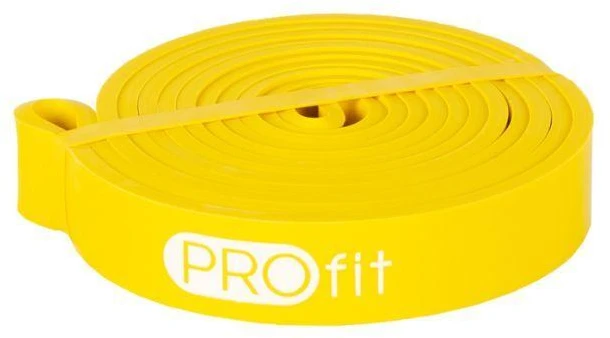 GUMINĖ JUOSTA PROFIT POWER BAND GELTONA 208x0.45x2.2 cm /SL2607