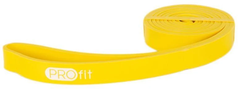 GUMINĖ JUOSTA PROFIT POWER BAND GELTONA 208x0.45x2.2 cm /SL2607