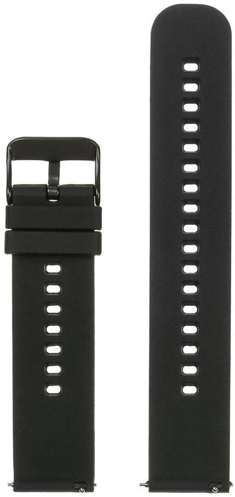 Pacific Guminė laikrodžio apyrankė U27 - juoda/juoda - 22mm