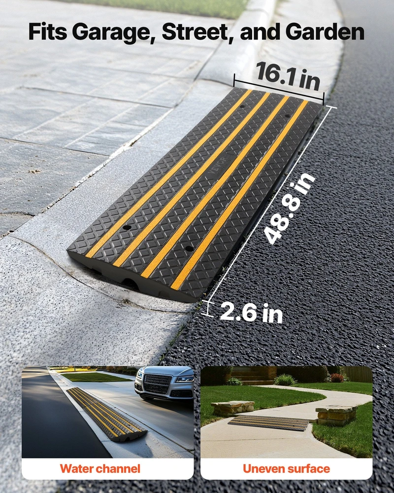 VEVOR Guminė automobilių įvažiavimo rampa