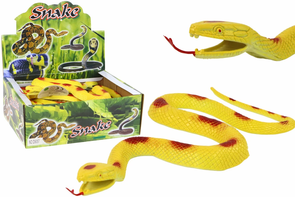 Guminė gyvatė Lean Toys, geltona
