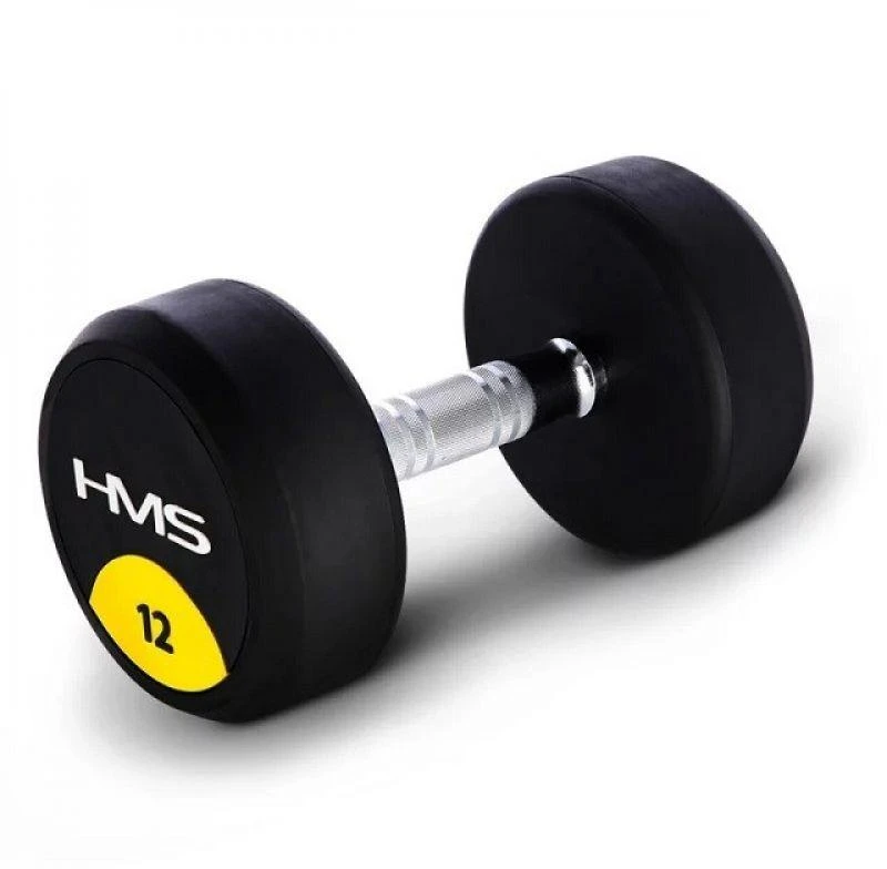 Guminis hantelis HMS HG Pro - 12 kg