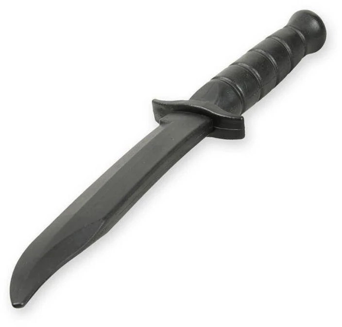 BUSHIDO Guminis treniruočių peilis, juodas - ARW-5051