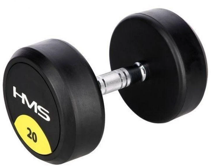 Guminis hantelis HMS HG Pro - 20 kg