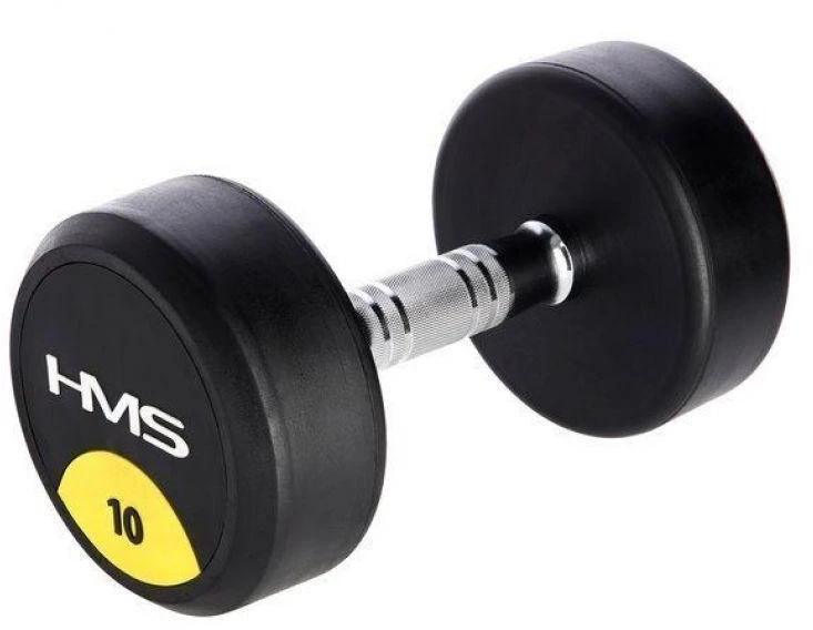 Guminis hantelis HMS HG Pro - 10 kg