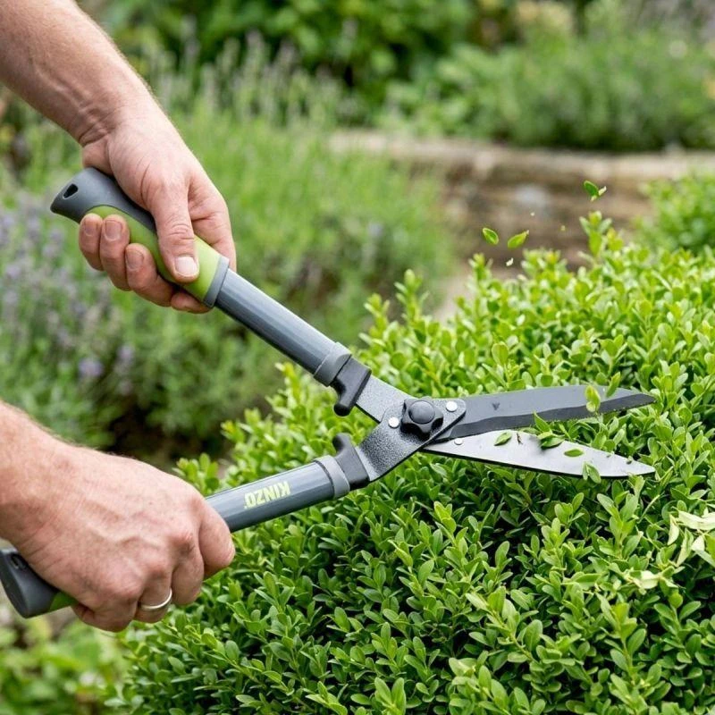 Hedge kirpimo žirklės su banguotu ašmeniu 65 cm Kinzo