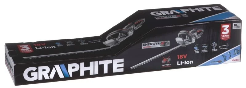 Gyvatvorių žirklės Graphite ENERGY+ 18V, 57 cm