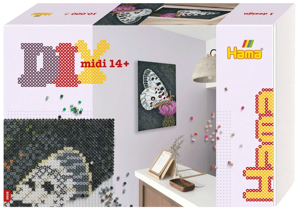 HAMA ART kūrybinis karoliukų rinkinys BUTTERFLY