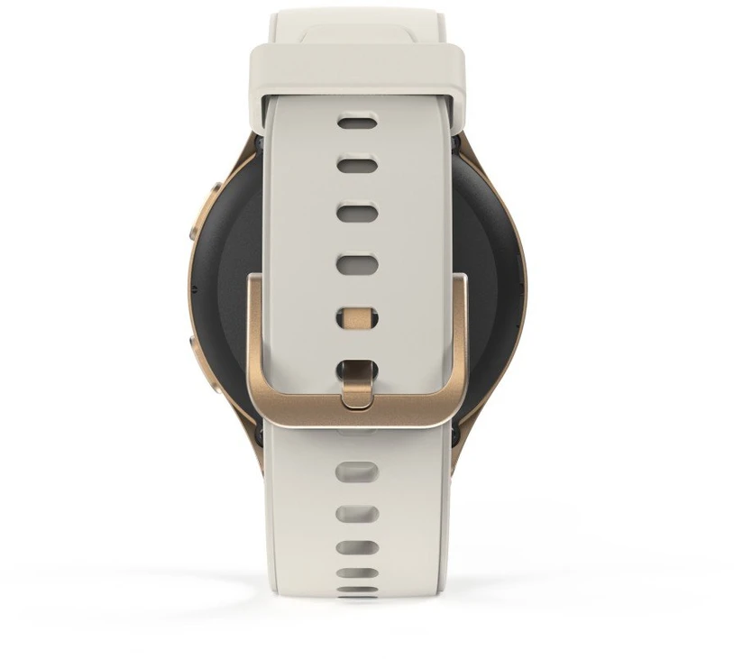 Hama 8900 GPS AMOLED Išmanusis laikrodis 1.32" with rusvai gelsvas Silicone Strap - Gold