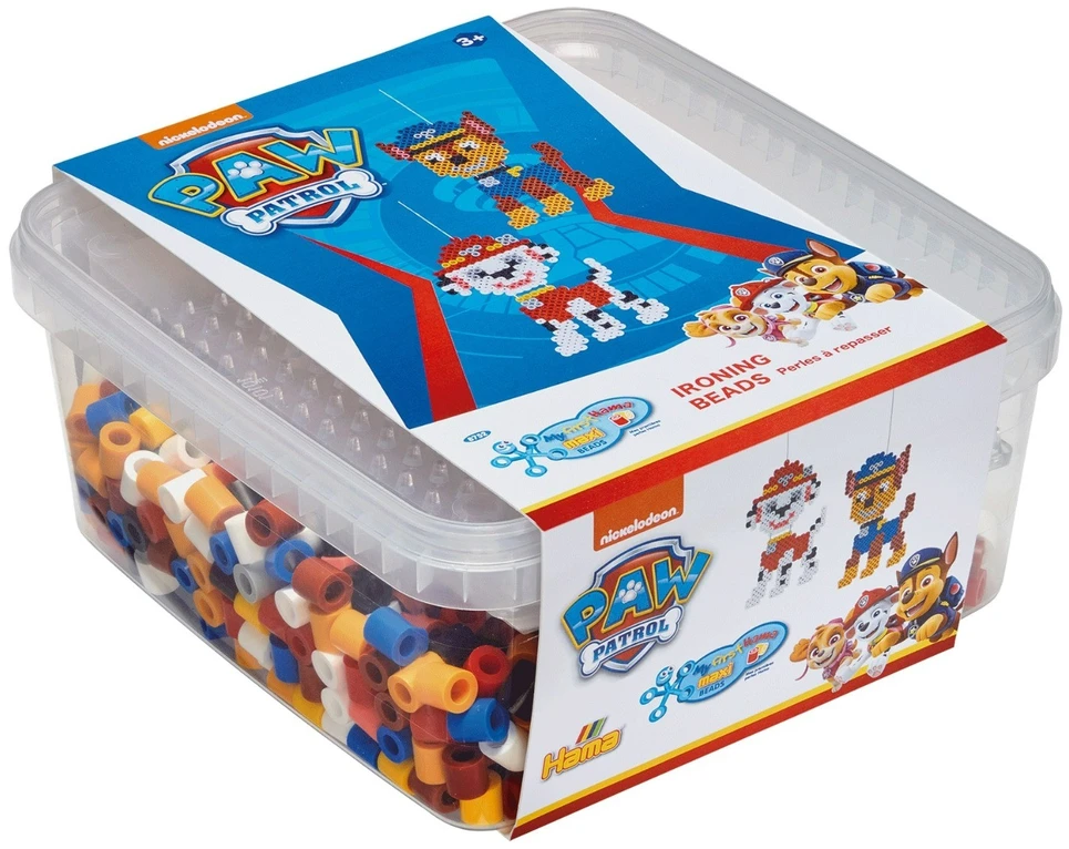 Hama Beadspaw Patrol HAMA MAXI karoliukų rinkinys dėžutėje PAW PATROL