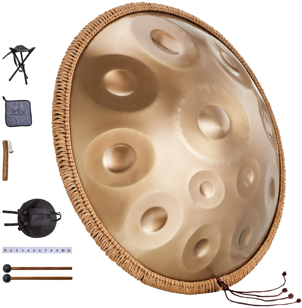 VEVOR Handpan būgnas 22 cm 12 natų D minoras