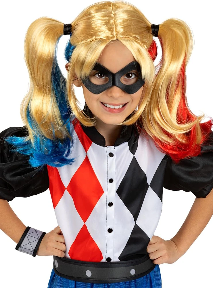 Harley Quinn kostiumas su šortais mergaitėms – DC Comics