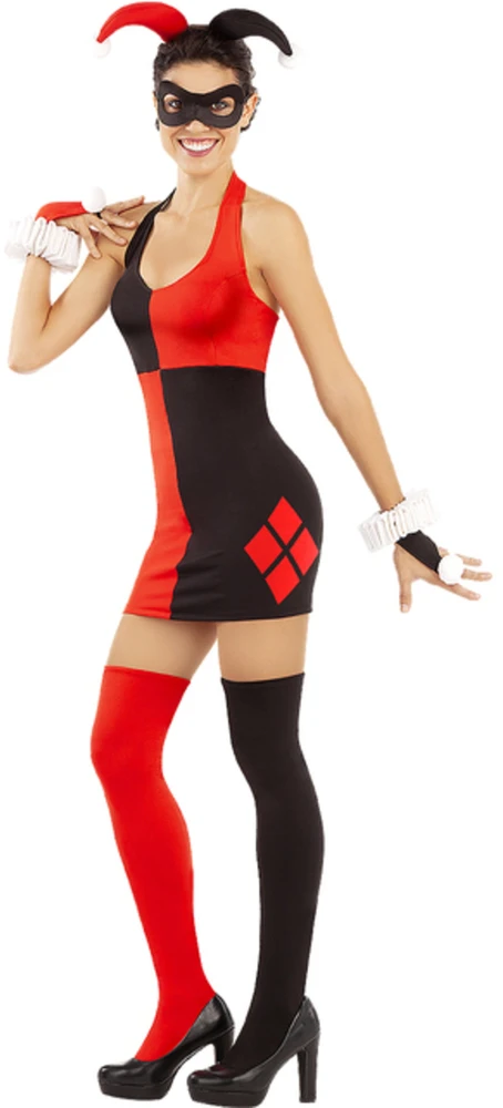 Harley Quinn vakarėlio suknelė moterims – DC Comics