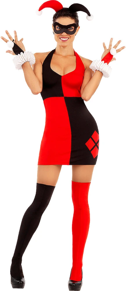 Harley Quinn vakarėlio suknelė moterims – DC Comics