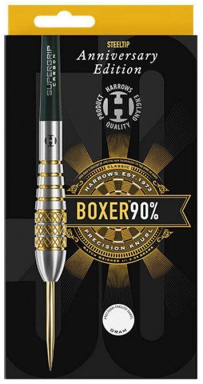 Harrows Boxer Bomb 90% 50-mečio jubiliejinis leidimas, skirtas steel tip tipo smiginiams