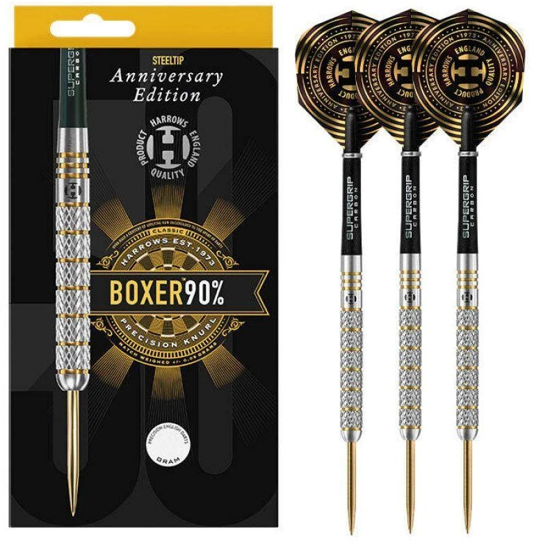 Harrows Boxer Parallel 90% 50-osios jubiliejinio leidimo smiginis su metaliniais antgaliais
