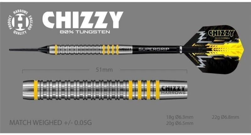 Harrows Chizzy Brass Softip strėlės HS-TNK-000013872