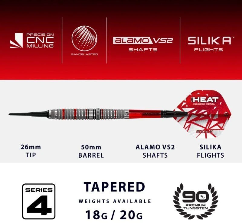 Harrows Chizzy Series 4 smiginis 90% su minkštu antgaliu